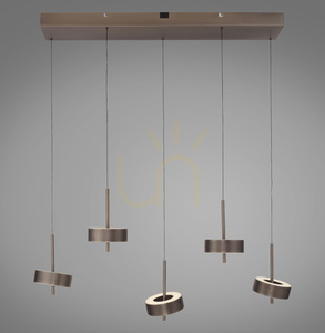 Q-ROTATE 2249-34 Lampa suspendată maro cu 5 LED-uri 0 Q-ROTATE 2249-34 Lampa suspendată maro cu 5 LED-uri small 0