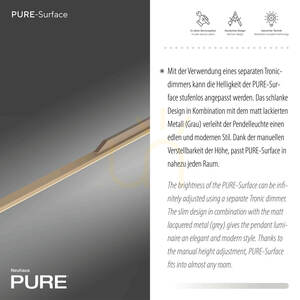 PURE SURFACE 2302-97 Maro, lampă suspendată cu 1 LED small 3