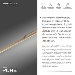 PURE SURFACE 2302-97 Maro, lampă suspendată cu 1 LED small 4