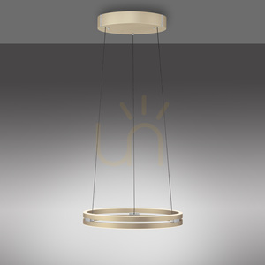 Lampa suspendată PURE E-LOOP 2550-60 din alamă cu 2 LED-uri small 12