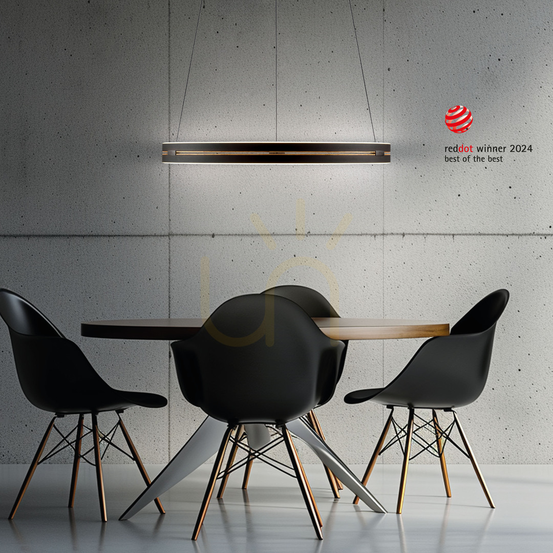 previzualizare Lampă suspendată PURE E-LOOP 2551-18, negru, cu 2 LED-uri Lampă suspendată PURE E-LOOP 2551-18, negru, cu 2 LED-uri