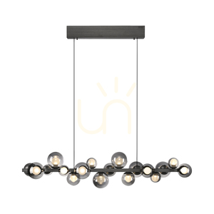 Paul Neuhaus PURE E-Popup 2557-15 lampa suspendată gri cu 18 LED-uri, cu înălțime reglabilă electric small 11