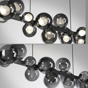 Paul Neuhaus PURE E-Popup 2557-15 lampa suspendată gri cu 18 LED-uri, cu înălțime reglabilă electric small 15