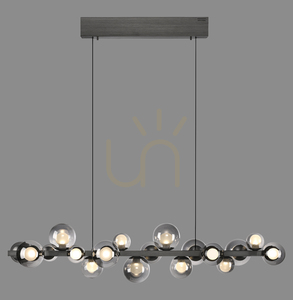 Paul Neuhaus PURE E-Popup 2557-15 lampa suspendată gri cu 18 LED-uri, cu înălțime reglabilă electric small 24