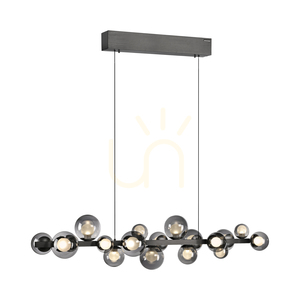 Paul Neuhaus PURE E-Popup 2557-15 lampa suspendată gri cu 18 LED-uri, cu înălțime reglabilă electric small 7