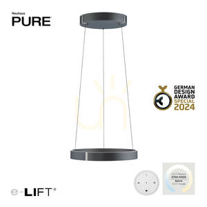 PURE E-CLIPSE 2560-15 Gri 2xLED Lampă suspendată 1 PURE E-CLIPSE 2560-15 Gri 2xLED Lampă suspendată small 1