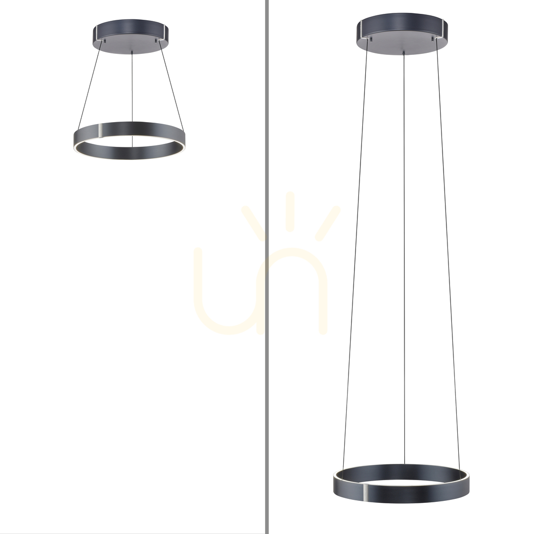 previzualizare PURE E-CLIPSE 2560-15 Gri 2xLED Lampă suspendată PURE E-CLIPSE 2560-15 Gri 2xLED Lampă suspendată