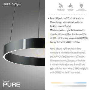 PURE E-CLIPSE 2560-15 Gri 2xLED Lampă suspendată 3 PURE E-CLIPSE 2560-15 Gri 2xLED Lampă suspendată small 3