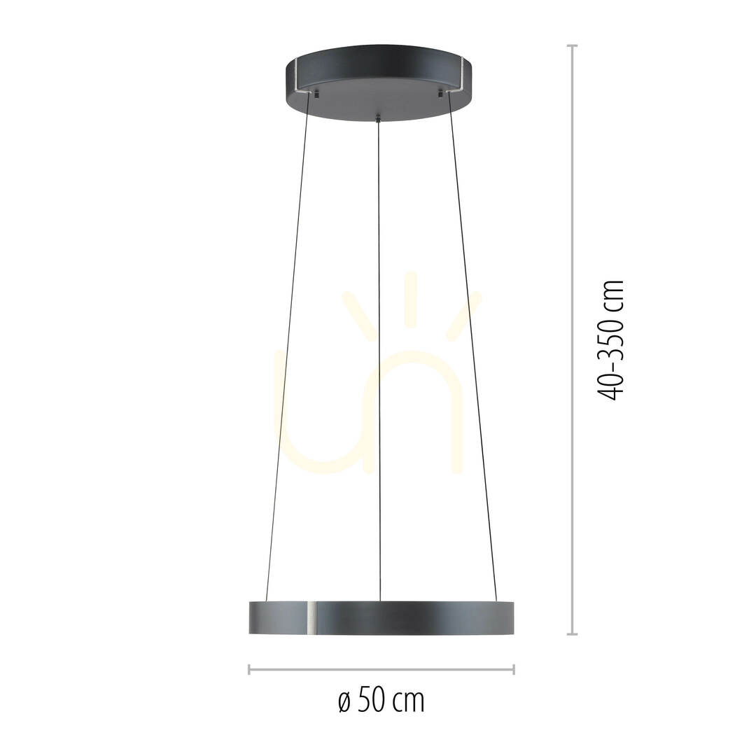 previzualizare PURE E-CLIPSE 2560-15 Gri 2xLED Lampă suspendată PURE E-CLIPSE 2560-15 Gri 2xLED Lampă suspendată