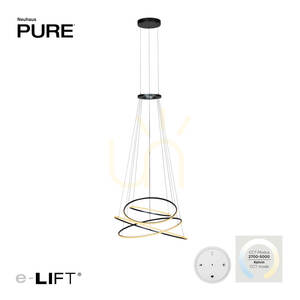 PURE E-FLYING RINGS 2566-15 Gri 1xLED Lampă suspendată small 1