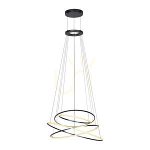 PURE E-FLYING RINGS 2566-15 Gri 1xLED Lampă suspendată small 12