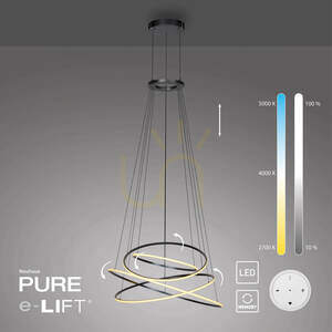 PURE E-FLYING RINGS 2566-15 Gri 1xLED Lampă suspendată small 13