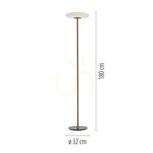Lampa de podea PURE VITRUM 481-34, maro, 2xLED 8 Lampa de podea PURE VITRUM 481-34, maro, 2xLED small 8