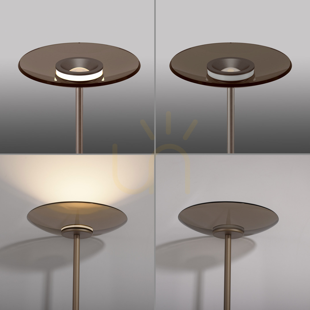 Vedere Lampa de podea PURE MOON 594-97, maro, 2xLED Lampa de podea PURE MOON 594-97, maro, 2xLED