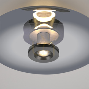 PURE VITRUM 6083-15 Lampa de tavan, gri, 2xLED small 9