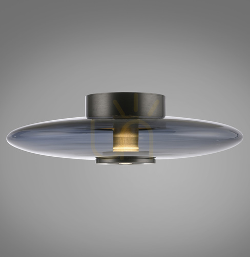Verifica PURE VITRUM 6083-15 Lampa de tavan, gri, 2xLED