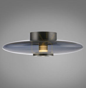 PURE VITRUM 6083-15 Lampa de tavan, gri, 2xLED small 0