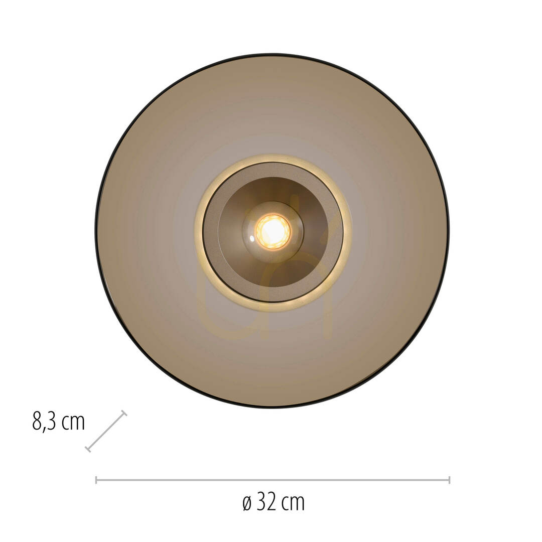 Afişa PURE MOON 6094-97 Lampa de tavan maro, 2xLED PURE MOON 6094-97 Lampa de tavan maro, 2xLED