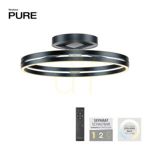 Lampa de tavan PURE LOOP 6552-15, gri, 2xLED small 1