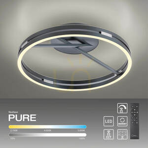 Lampa de tavan PURE LOOP 6552-15, gri, 2xLED small 14