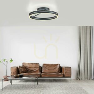 Lampa de tavan PURE LOOP 6552-15, gri, 2xLED small 18