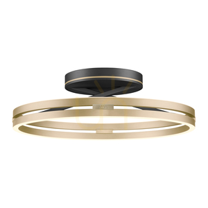 PURE LOOP 6552-68, plafonieră neagră, 2xLED small 17