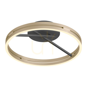 PURE LOOP 6552-68, plafonieră neagră, 2xLED small 7
