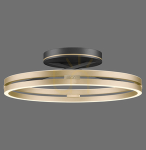 PURE LOOP 6552-68, plafonieră neagră, 2xLED small 0