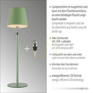 BOTERIA 19251-43 Lampa de masă verde cu 1 LED 15 BOTERIA 19251-43 Lampa de masă verde cu 1 LED small 15