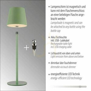 BOTERIA 19251-43 Lampa de masă verde cu 1 LED 8 BOTERIA 19251-43 Lampa de masă verde cu 1 LED small 8