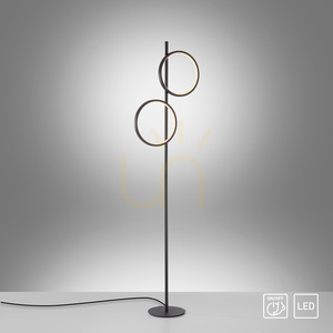 Lampa de podea MINI RITUS 15396-18, negru, 2xLED small 12