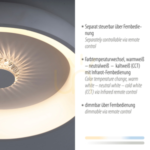 VERTIGO 14384-16 Lumină de tavan, albă, 1xLED small 3