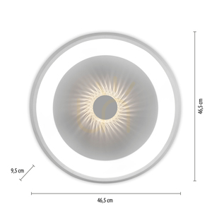 VERTIGO 14384-16 Lumină de tavan, albă, 1xLED small 8