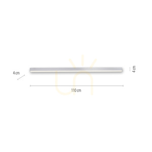 PURE-LINES 6021-95 Lampa de tavan argintie, 1xLED small 7