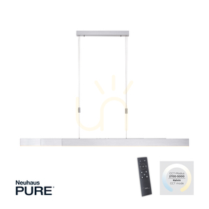 PURE-MOTO 2525-95 Lampa suspendată argintie cu 3 LED-uri small 1