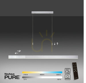 PURE-MOTO 2525-95 Lampa suspendată argintie cu 3 LED-uri small 10