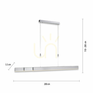PURE-MOTO 2525-95 Lampa suspendată argintie cu 3 LED-uri small 7