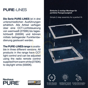 PURE-LINES 6023-95 Lampa de tavan argintie, 1xLED small 3