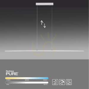 PURE-LITE 8377-55 Lampa suspendată argintie cu 1 LED small 7