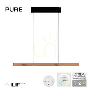 PURE E-MOTION 2570-79 Negru, lampă suspendată cu 2 LED-uri small 1