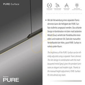 PURE SURFACE 2301-15 Gri, lampă suspendată cu 1 LED 4 PURE SURFACE 2301-15 Gri, lampă suspendată cu 1 LED small 4