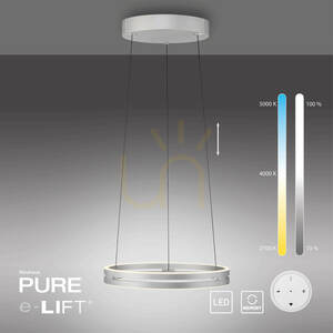 Lampa suspendată PURE E-LOOP 2550-95 argintie cu 2 LED-uri 11 Lampa suspendată PURE E-LOOP 2550-95 argintie cu 2 LED-uri small 11