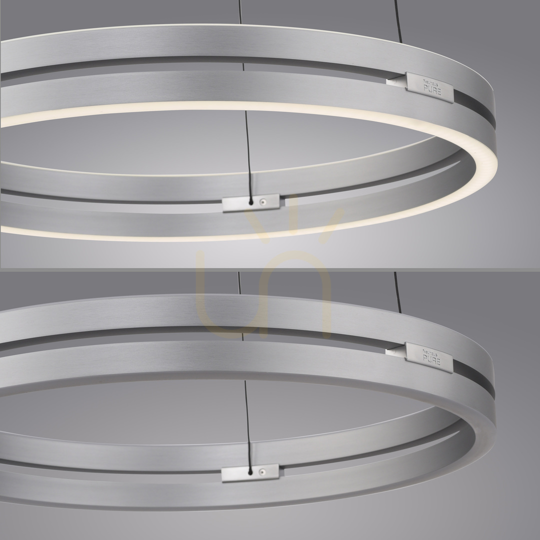 Verifica Lampa suspendată PURE E-LOOP 2550-95 argintie cu 2 LED-uri Lampa suspendată PURE E-LOOP 2550-95 argintie cu 2 LED-uri