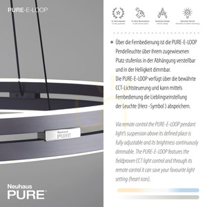 PURE E-LOOP 2551-15 Lampa suspendată gri cu 2 LED-uri 4 PURE E-LOOP 2551-15 Lampa suspendată gri cu 2 LED-uri small 4