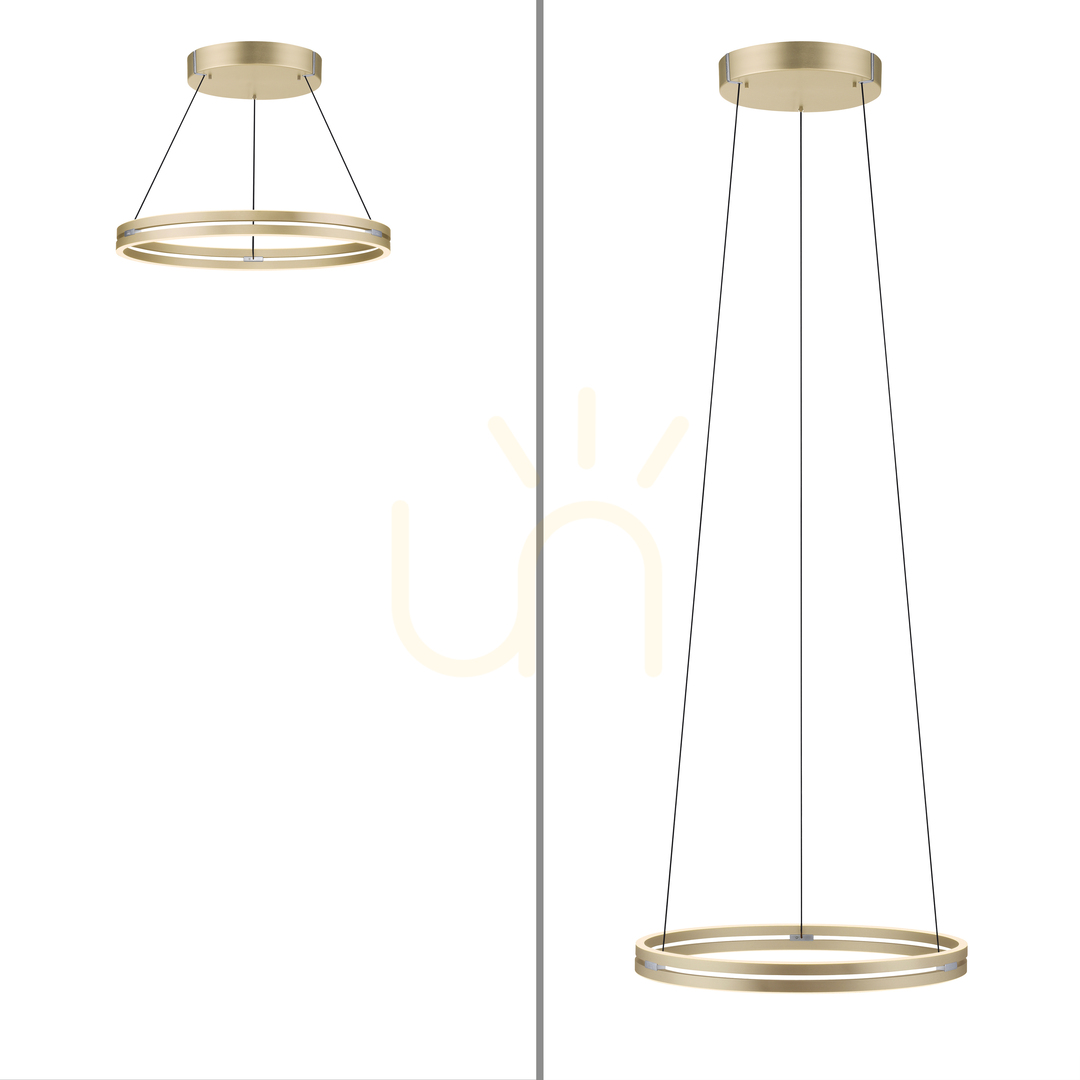 Afişa PUREE-LOOP 2551-60 Lampa suspendată din alamă cu 2 LED-uri PUREE-LOOP 2551-60 Lampa suspendată din alamă cu 2 LED-uri