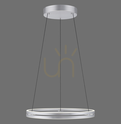 Verifica PUREE-LOOP 2551-95 Argintiu, lampă suspendată cu 2 LED-uri