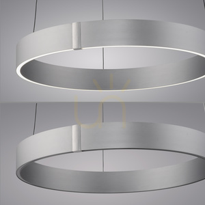Lampa suspendată PURE E-CLIPSE 2560-95 argintie cu 2 LED-uri small 14
