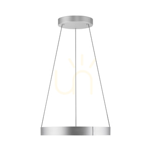 Lampa suspendată PURE E-CLIPSE 2561-95 argintie cu 2 LED-uri small 16