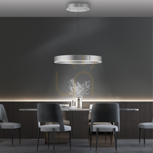 Lampa suspendată PURE E-CLIPSE 2561-95 argintie cu 2 LED-uri small 2