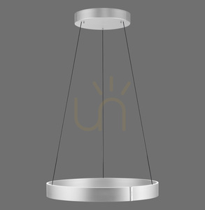 Lampa suspendată PURE E-CLIPSE 2561-95 argintie cu 2 LED-uri small 0